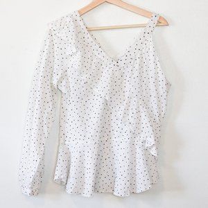 Q & A | Ruffle One Shoulder Ruffle Blouse
